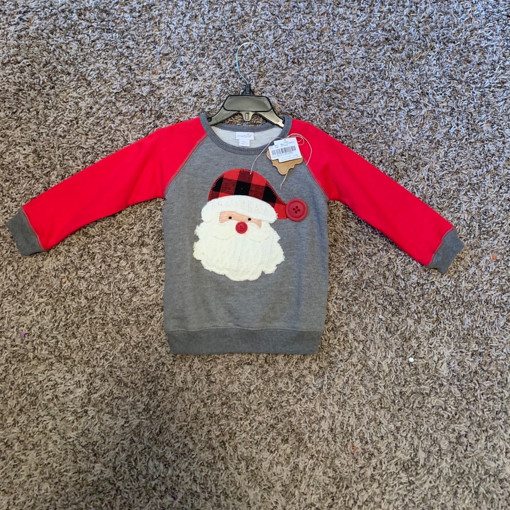 MudPie Boys Santa Sweater